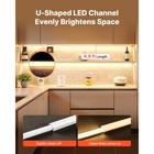 Uimoso 10-pack 6 6 Ft 2m U-shape Led Aluminum Channel With Milky Diffuser