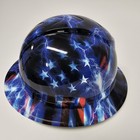 Full Brim Vented Hard Hat Custom Hydro Dipped In American Thunder New Vented