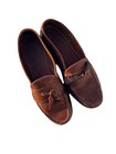 Vtg G h  Bass   Co Weejuns Dress Shoes Brown Tassel Loafers Men   s Size 9 1 2 D