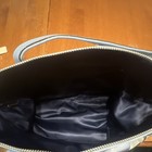 Coach Signature Logo Tote Bag Zip Closure Blue Lined Inner Pockets L1182-f18336