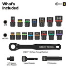 Klein Tools 65302knect Knect Pass-through And Impact Socket Set  Sae And Metric