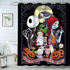 4pcs Christmas Shower Curtain Sets Kids Bathroom Halloween Christmas Decor