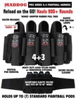 Clearance Maddog Pro Paintball 4 3 Pod Pack Harness