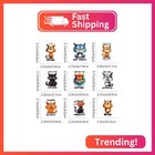 9pcs Funny Cat Quotes Iron On Transfer Decals Thermal Stickers For Clothing Appl