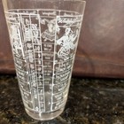Vintage 6  Bartender Glass Mixer Cup Bar Cocktail Mixed Drink Recipe 16 Oz 