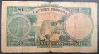 1939 Southern Rhodesia 1 Pound Sigs Sanders   Fox P10a B1-070 044 First Issue 