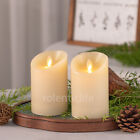 Luminara Flameless Unscented Wax Candles With Remote Moving Wick Pillar 3x4 5 