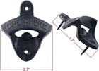 12 Pack Cast Iron Wall Mount Bottle Openers Beer Cap Opener Vintage Rustic Bar