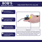 Bisupply Propane Torch With Push Button Igniter - Adjustable Blow Torch Flame