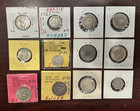 12 Coin Lot - Egypt  Cyprus    Afghan Silver Coins - Mixed Dates  Cond    Pctg s