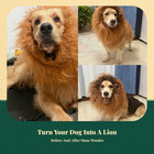 Adjustable Lion Mane Dog Wig  Pet Hat For Halloween Costume