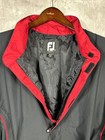 Footjoy Dryjoys Pullover Mens Xl Windbreaker Jacket 1 4 Zip Golf Black