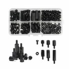 180pcs Nylon Standoff Spacer Kit M3 Hex Column Screws