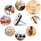 Furniture Chair Table Leg Foot Glide Slide Nails Protectors Nickle   Nylon  7 8 