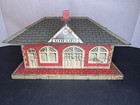 Vintage Marx Postwar Girard Metal Train Station Waiting Room Building
