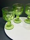 Set Of 4 Vintage Franciscan Cabaret Green Water Goblets 6     