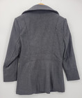 Alpine Swiss Coat Womens Small Gray Wool Double Breasted Trench Academia Jacket