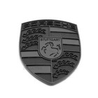New Black Classic Custom Porsche Hood Crest Emblem Badge Fit All Popular Models
