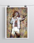 Barry Gibb Of The Bee Gees 12x18in Tribute Poster  Bee Gees Free Shipping Us