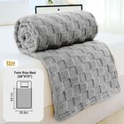 Fluffy Plush Throw Blanket Ultra Soft Cozy Warm Fleece Blanketfor Couch Sofa Bed
