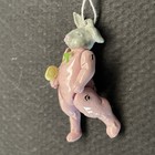 Dept 56 Tiny Trimmings Miniature Easter Bunny Rabbit Pewter Vintage Ornament