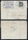 Algeria Cover 1894 15c French Stamp Single Use Jules Coste With Fiscal Z655
