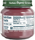 Gerber 2nd Foods Baby Food Jars Organic Apple Wild Blueberry - 4 Oz - Pack Of 10