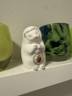 Irish Temple Bar Pottery Hedgehog Figurine W  Claddagh Motif Bone China