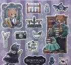 Gaia Cat Mansion Sticker Sheet Made In Japan Bear Secret Place