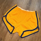 Vtg 70s 80s Gym Shorts Mens Hi Style Track Athletic Running Yellow Mod Medium