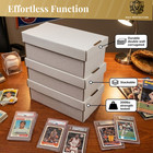 15ct Max Protection Graded Card Storage Box - 2 Row Slab Storage Box For Psa Bgs