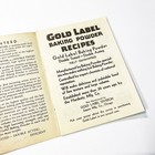 Vintage 1940s Gold Label Baking Powder Recipe Booklet  16 Pages