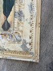 Repurposed 12x24 Tin Embossed Ceiling Tile  Hand Painted Floral Wall Hanging  b 