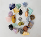 1 2 Lb Assorted Mix Rough Stones - Bulk Random Crystals - Raw Natural Stones   C