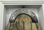 Serpent Cantle Dress Sporran In Natural Sealskin With Free Chains Only   99