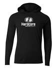 Hardcore Men s Long Sleeve Hooded Rash Guard Comfortable Performance Swim Shirt