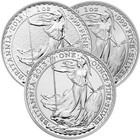 1 Oz British Silver Britannia Coin  random Year - Lot Of 20 