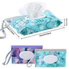 Febsnow 2 Pack Baby Wipe Dispenser  Reusable Portable Travel Wipe Holder