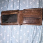 Alpine Swiss Brown Trifold Men s Wallet With Logo  Credit Card Slots  Folding