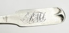 Antique American Coin Silver Teaspoon Early 19th Century E B   Co