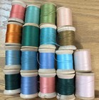 Over 152 Wood Spools Of 12 Brands Sewing Thread Price Reduced