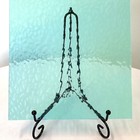 Pale Aqua Vintage Ripple Pattern - Stained Glass Sheet For Mosaic   Craft