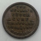 1863 Civil War Token Store Card Seward s Ny-105p-19 Druggist Cough Cure Buffalo