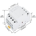 4 Pole Ac Contactor 120 Vac Coil N o 50amp 50a  40a  30a  3phase Din Mount Iec