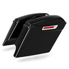Vivid Black 5  Stretched Extended Hard Saddlebags Fit For Harley Touring 2014-up