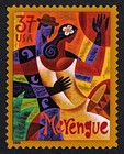 4 Bailemos Hispanic Latino Dance Stamps  Merengue Salsa Cha-cha-cha Mambo Dances