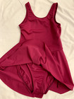 New  Dance Dress Scoop Neck Child S Size 6-6x Burgundy Weissman