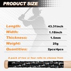 4 Pack Cross Baseball Bat Grip Tapes  1 5mm Nonslip Precut Wrap  Black