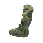 Mermaid Figurine Statue Rustic Sea Green Cast Iron Nautical Beach Home Decor