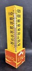 Vintage 1970 s Coca Cola Plastic Corner Thermometer 15  Coke Sign - Mercury Free